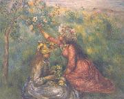 Pierre Renoir, Girls Picking Flowers